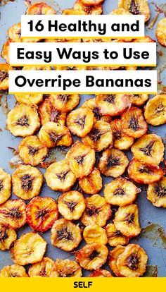 Recipes For Old Bananas, Ripe Banana Recipes Healthy, Bananas Recipes, Healthy Banana Recipes, Banana Recipes Easy, Banana Recipes Overripe, Ripe Banana Recipe, Banana Snacks, Healthy Food Facts