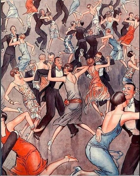 Holiday Memes, Advertising Archives, New Year Illustration, Image Vintage, Art Deco Illustration, 1920s Style, Digital Art Gallery, New Year's Eve Party, New Year's Crafts