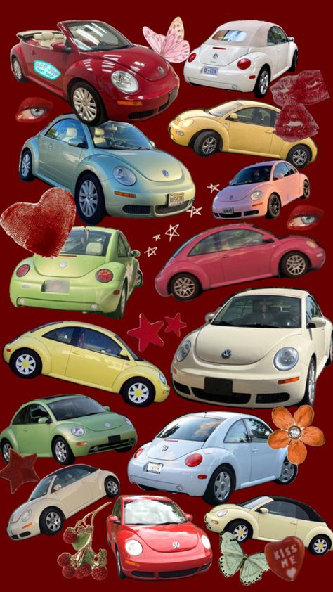 perfect car for summer w the windows down 😩 Volkswagen Beetle Convertible, Hippie Car, Bug Car, Car Deco, Beetle Car, Beetle Convertible, Volkswagen Car, Girly Car, Pink Car