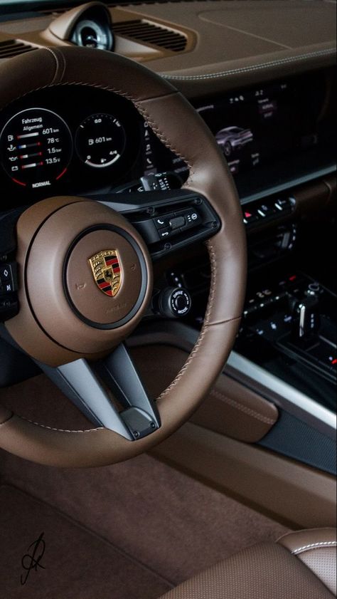 Luxury Lifestyle Dreams, Brown Interior, Classy Cars, Fancy Cars, Porsche Cars, Pretty Cars, Future Car, My Dream Car, Sports Cars Luxury