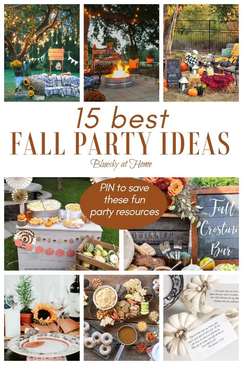 Fall Party Ideas Outdoor, Fall Outside Birthday Party Ideas, Carving Pumpkins Party Ideas, September Theme Birthday Party, Fall Equinox Party Ideas, Fall Family Get Together Ideas, Harvest Themed Party, Fall Garden Theme Party, Fall Womens Party Ideas