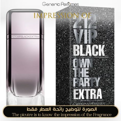 Impression of Carolina Herrera - 212 VIP Black Extra for Man | Designer Perfume Oils | Inspired Perfume Oils