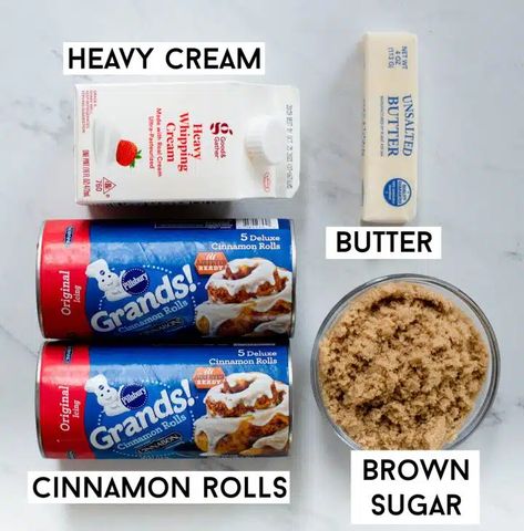 TikTok Cinnamon Rolls with Heavy Cream | Greens & Chocolate Pecan Rolls Recipe, Tiktok Cinnamon Rolls, Pillsbury Cinnamon Roll Recipes, Pecan Cinnamon Rolls, Cinnamon Roll Monkey Bread, Pillsbury Cinnamon Rolls, Cinnabon Cinnamon Rolls, Caramel Rolls, Pecan Sticky Buns