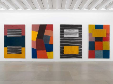 Sean Scully, Hirshhorn Museum, Richard Diebenkorn, Abstract Geometric Art, Action Painting, Abstract Painters, Magazine Art, Abstract Artists, Geometric Art