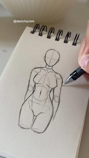 Drawing Body Tutorial, رسم كاريكاتير, Journey Art, الفن الرقمي, Body Tutorial, Drawing Tutorial Face, Pencil Sketch Images, Body Drawing Tutorial, Cool Pencil Drawings