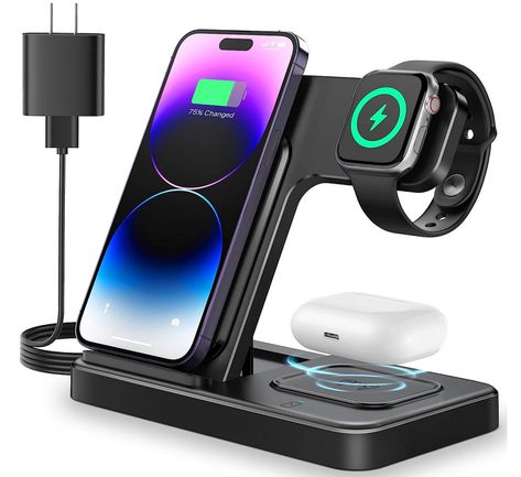 Iphone Accessories Gadgets, Apple Charging Station, Apple Watch 8, Apple Watch Charging Stand, Apple Charger, Apple Watch Charger, Charger Station, Watch Charger, Charger Stand