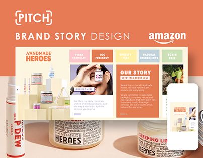 Check out new work on my @Behance profile: "Amazon Brand Story Design for Handmade Heroes" http://be.net/gallery/165517985/Amazon-Brand-Story-Design-for-Handmade-Heroes Brand Story Template, Amazon Brand Store Design, A+ Content Amazon Design, A+ Content Amazon, Amazon A+ Content, Amazon A+ Content Design, Brand Story Design, Magazine Layout Inspiration, Packaging Design Trends