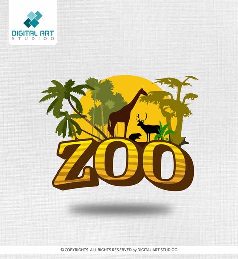 Inspirational ZOO Logo Design by Digital Art Studioo #studioodigitalartstudioo @digitalartstudioo Zoo Typography, Zoo Logo Design, Desert Logo, Elephant Logo Design, Zoo Logo, Travel Agency Logo, Clever Logo Design, Money Logo, Logo Design Agency