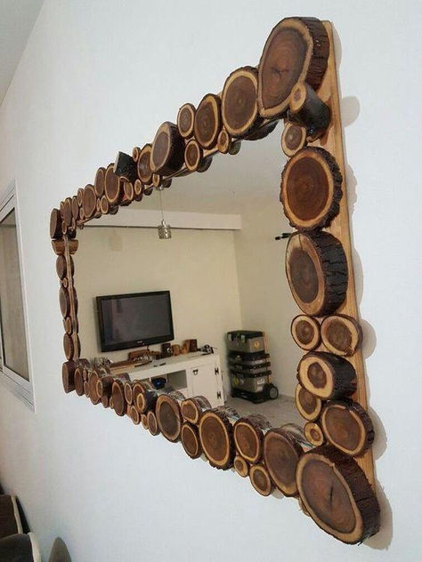 Kursi Ban, Ikea Hallway, Wooden Mirror Frame, Design Hallway, Wood Art Projects, Entrance Interior, Small Hallway, Ideas Ikea, Woodworking Ideas Table