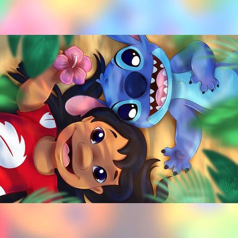 Céline Lecomte on Instagram: “Hi! Day 11 of the #fanartfebruary challenge by the talented @naybacca: Lilo and Stitch! ✨ Swipe to see the full drawing, and the Nay… ” Lilo And Stitch Characters, Full Drawing, ليلو وستيتش, Disney Movie Art, Prompt List, Lilo And Stitch Drawings, Jelly Wallpaper, Images Disney, Stitch Drawing