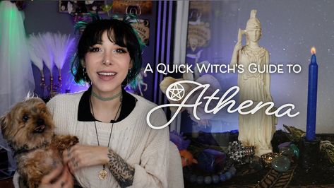 A guide to working with the greek goddess deity Athena, a brief telling of her mythology and recommendations for witchcraft, altars and offerings Working With Athena, Athena Witchcraft, Athena Offerings, Athena Altar, Witchcraft Altars, Ancient Crete, Athena Greek Goddess, Athena Goddess Of Wisdom, Modern Day Witch