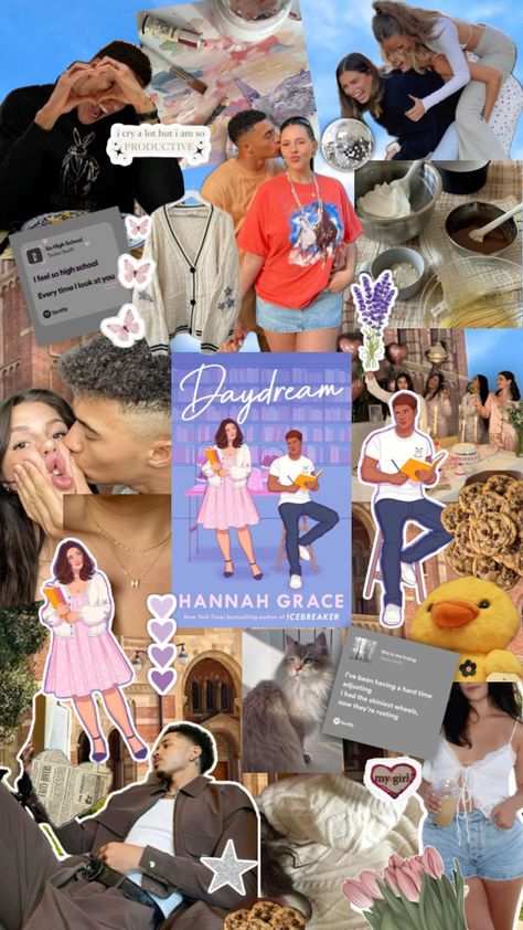 henry + halle daydream hannah grace collage aesthetic Henry And Halle Fanart, Daydream Hannah Grace Fanart, Daydream Hannah Grace Book Aesthetic, Daydream Aesthetic Book, Daydream Book Aesthetic, Henry Daydream Hannah Grace, Maple Hills Series Aesthetic, Halle Daydream, Daydream By Hannah Grace