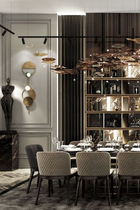 Discover with LUXXU the most spectacular Dining Room projects, Dubai! Visit 👉🏻luxxu.net #livingroom #luxurylivingroom #luxxu #dubai #mydubai Dining Room Design Modern, Dining Room Interiors, Luxury Dining Room, Elegant Dining Room, Luxury Homes Interior, The Dining Room, Luxury Dining, Elegant Dining, Luxury Decor