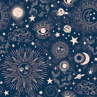 Galaxy Constellation, L Wallpaper, Sun Moon And Stars, Witchy Wallpaper, Space Galaxy, Celestial Art, Decor Pillows, Peel Stick Wallpaper, Cute Patterns Wallpaper