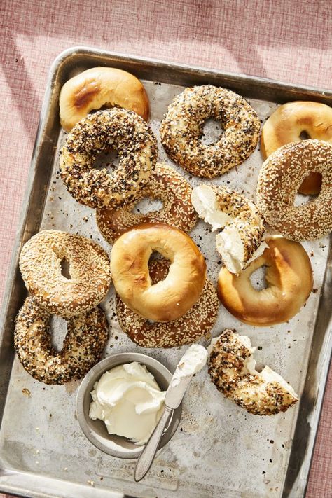 Montreal Bagels - Once Upon a Chef Making Bagels, Montreal Bagels, Bagel Calories, Bagel Brunch, Bagel Sandwiches, Once Upon A Chef, New York Bagel, Bagel Sandwich, Bagel Recipe