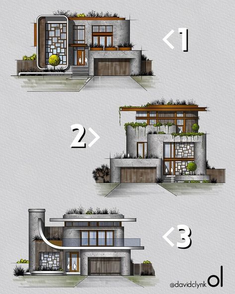 Sketch Plan, Interior Architecture Sketch, Architecture Design Presentation, Exterior Home Design, Concept Models Architecture, Interior Design Renderings, Architecture Elevation, Interior Architecture Drawing, Facade Architecture Design