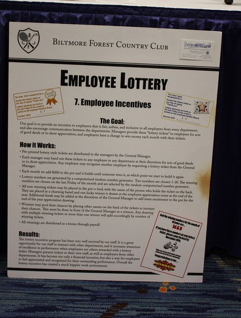 Our goal was to provide an incentive for employees that are fair, unbiased, and inclusive to all employees from every department, as well as encourage communication between departments. Managers recognize excellence by giving employees “lottery tickets” for good deeds, and the lottery numbers are drawn once a month as an incentive. Ideas For Staff Appreciation Week, Housekeeping Appreciation Week Ideas Games, Morale Committee Ideas, Hotel Employee Appreciation Ideas, Work Breakroom Ideas, Employee Appreciation Games, Staff Games For Teachers, Staff Games, Hotel Humor