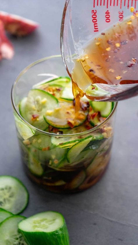 Asian Pickled Cucumbers - Cooking Like Kate Pickled Small Cucumbers, Quick Easy Pickle Recipe, Asian Pickles Cucumbers, Asian Quick Pickled Cucumbers, Preserved Cucumber Recipes, Asian Pickles Recipe, Diy Pickled Cucumbers, Vietnamese Pickled Cucumber, Picked Cucumbers Recipe Asian