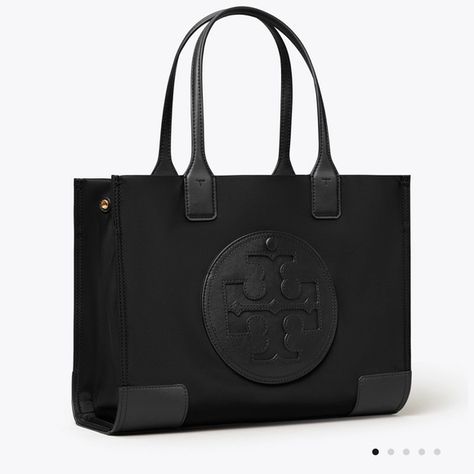 COPY - Tory Burch Small Ella Nylon Tote NWT Tory Burch Tote Bag, Tory Burch Ella Tote, Expensive Fashion, Ella Tote, Teacher Bag, Tory Burch Ella, Tote Bags For School, University Outfit, Tory Burch Purse