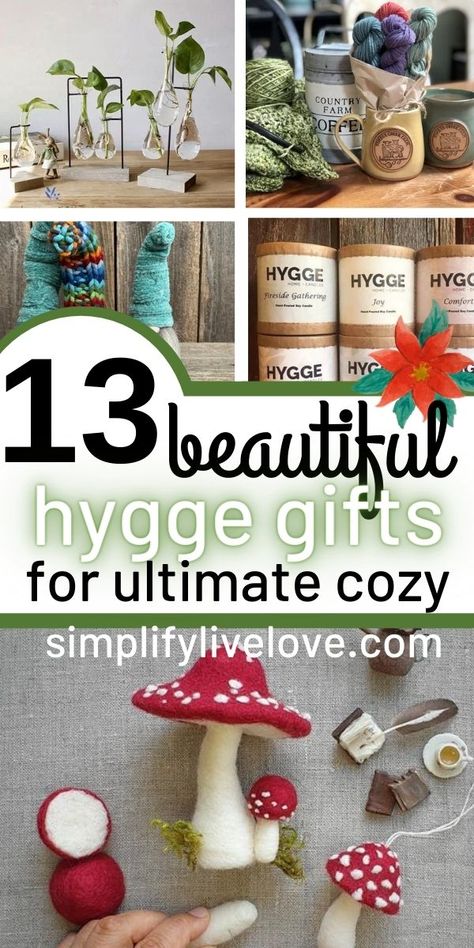 Hygge Knitting, Hygge Ornaments, Hygge Essentials, Hygge Bucket List, Hygge Box Ideas, Diy Hygge Decor, Diy Hygge Gift, Christmas Hygge Aesthetic, Hygge Christmas Gifts