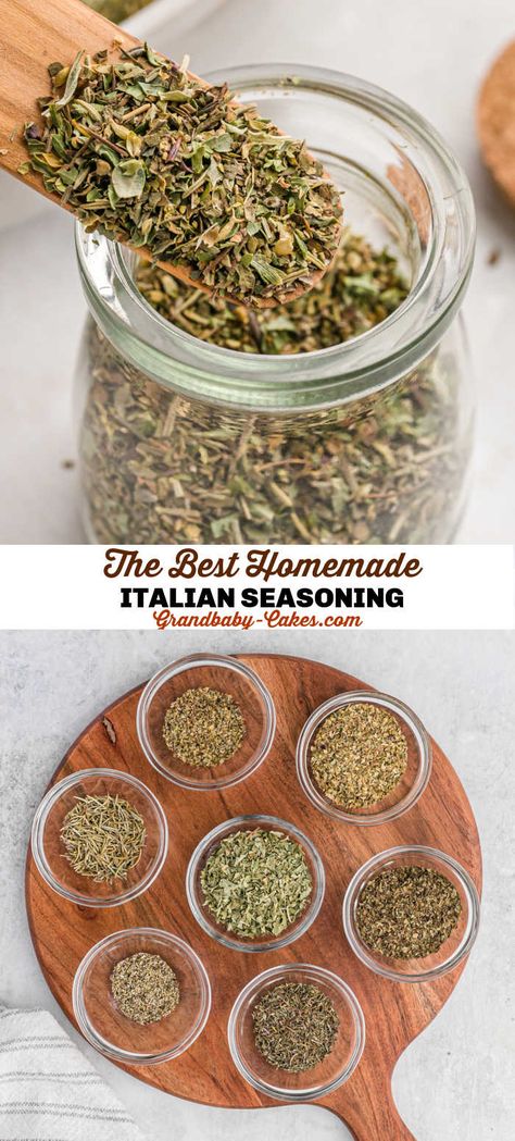 Make Italian Seasoning, Italian Seasoning Mix Recipe, Italian Seasoning Recipe, Homemade Italian Seasoning, Pasta Seasoning, Homemade Spice Mix, Spice Blends Recipes, Rock Landscaping Ideas, Spice Mix Recipes