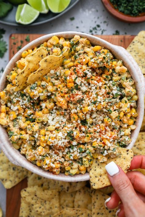 Easy Mexican Street Corn Dip, Kalefornia Kravings, Easy Mexican Street Corn, Street Corn Dip, Mexican Street Corn Dip, Corn Dip Recipes, Corn Dip, Mexican Street Corn, Easy Mexican