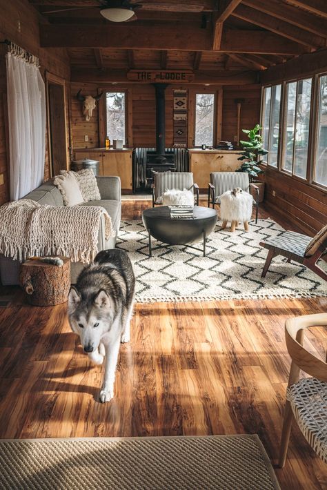 Modern Cabin Interior, Charm Aesthetic, Modern Wooden House, House Coastal, Cabin Interior Design, Modern Lodge, Wooden House Design, Log Cabin Interior, Cabin Chic