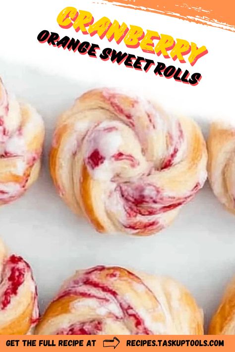 Indulge in the perfect fusion of tart cranberries and zesty orange with our delicious Cranberry Orange Sweet Rolls. These fluffy rolls are a delightful treat to brighten up your morning or to share during a cozy afternoon gathering. These homemade sweet rolls are not only visually stunning but also packed with flavor in every bite. Whether you're hosting a brunch or just craving something special, these rolls are a must-try. Explore a step-by-step guide to creating your batch and bring a burst of citrusy sweetness Cranberry Orange Cinnamon Rolls, Homemade Sweet Rolls, Orange Sticky Buns, Cranberry Rolls, Orange Rolls Recipe, Cranberry Recipes Dessert, Hosting A Brunch, Orange Cinnamon Rolls, Fluffy Rolls