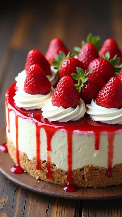 Strawberry Shortcake Cheesecake Cake Strawberry Cheesecake Decoration, Strawberry Cheesecake Birthday Cake, Strawberry Shortcake Treats, Stuff Strawberries Cheesecake, Strawberry Shortcake Crunch Cheesecake, Cheesecake Strawberry Shortcake, Strawberry Shortcake Cheesecake Recipe, Strawberry Shortcake Cheesecake Sushi, Strawberry Shortcake Cheesecake