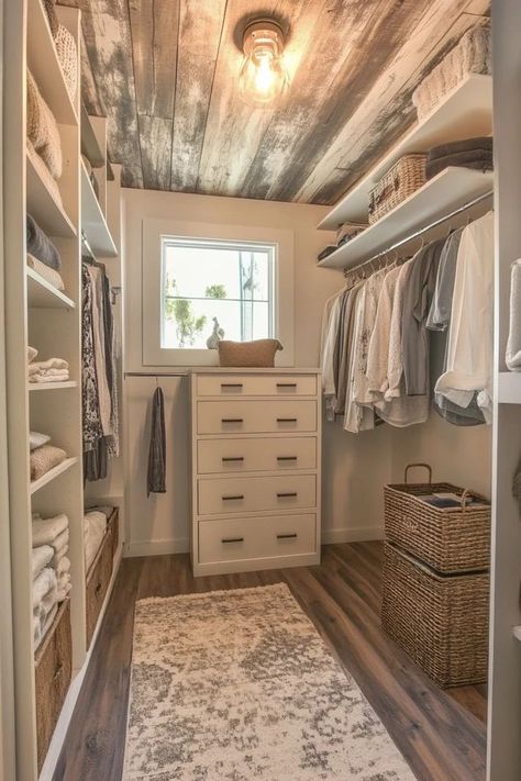 "Create a dream Walk-In Closet on a budget with this DIY project! 🛠️👗 Perfect for maximizing storage and style. #DIYCloset #WalkInClosetDIY #BudgetFriendlyDecor" Small Walk In Closet Design, Closet On A Budget, Small Master Closet, Diy Walk In Closet, Organizing Walk In Closet, Master Closet Design, Small Walk In Closet, House Closet, Creative Closets