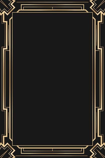 Art deco frame with diamond pattern on ... | Free Vector #Freepik #freevector #frame #gold #love #design Art Deco Template, Art Deco Frame Design, Art Deco Border Design, Art Deco Ornament, Art Deco Design Pattern, Art Deco Frames Border, Art Deco Poster Design, Gold Frame Design, Art Deco Graphic Design