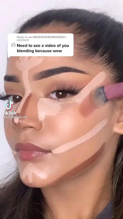 Make Up Contouring, Conturing Makeup Face, Conturing Makeup, Makeup Contouring, Maquillage On Fleek, Nose Makeup, Makeup Tutorial Eyeliner, Face Makeup Tips, Face Makeup Tutorial