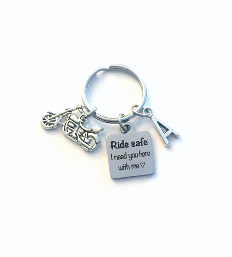 Ride Safe Quotes For Him, Present For Husband, Here With Me, Planner Charms, Iphone Background Images, Presents For Men, Valentines Day Gifts For Him, Birthday Gift For Him, Custom Keychain