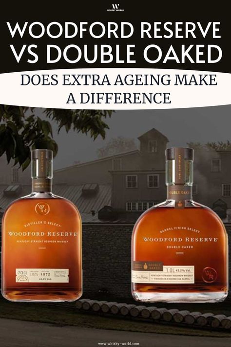 Here are a Woodford Reserve vs Double Oaked Woodford Reserve Double Oaked, Woodford Reserve, Bourbon Tasting, Whiskey Tasting, American Whiskey, Bourbon Whiskey, Make A Difference, Cocktail Drinks, Bourbon