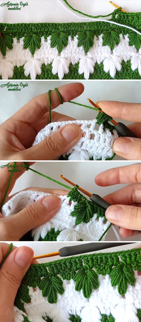 Crochet Beja, Crochet Beginner, Border Patterns, Crochet Leaf, Crocheted Blankets, Crochet Leaf Patterns, Fall Crochet, شال كروشيه, Crochet Stitches Guide