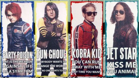 Killjoys Mcr, The Fabulous Killjoys, Kobra Kid, Fabulous Killjoys, Danger Days, Mcr Memes, Chemical Imbalance, Pin Man, Concept Album