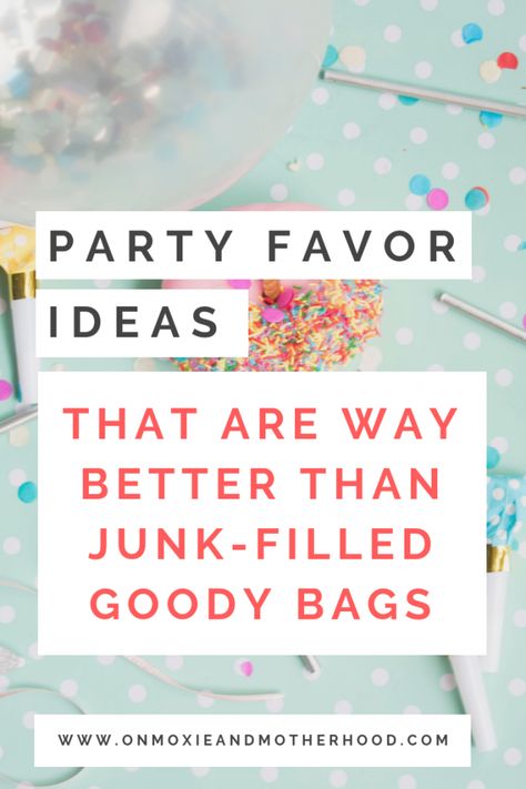 Party Favor Ideas that are Not Junk | On Moxie and Motherhood Candy Goody Bag Ideas, Simple Goodie Bags Kids Birthday, 2nd Birthday Party Bags, Cone Bags Ideas, Birthday Treat Bags For Kids, Kids Party Goodie Bag Ideas, 1st Birthday Party Bag Ideas, Party Pack Ideas For Kids Goodie Bags, Toddler Birthday Party Favors