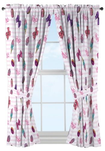 Jojo Merch, Jojo Bows, Pocket Curtains, White Drapes, Sweet Gift Ideas, Curtains Width, Bed Curtains, Rod Pocket Curtain Panels, Warner Brothers