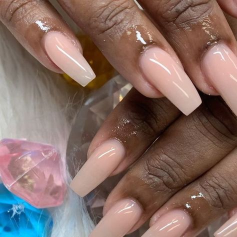 Ballerina Neutral Nails, Coffin Short Pink Nails, Ballerina Nails Medium Length Pink, Neutral Coffin Acrylic Nails, Medium Ballerina Acrylic Nails, Ivory Nails Acrylic, Blush Pink Acrylic Nails, Coffin Neutral Nails, Ballerina Nails Medium