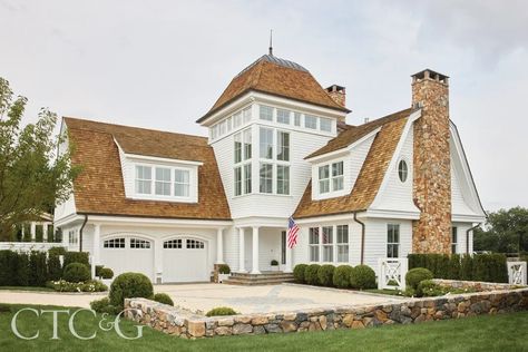 Inside a Recently Remodeled 25-Year-Old Dutch Colonial - Cottages & Gardens Dutch Houses Interior, Dutch Colonial Exterior Colors, House With Cupola, Dutch Colonial House Plans, Modern Dutch Colonial, Colonial Farmhouse Exterior, Dutch Colonial Homes Interior, 40s House, Dutch Colonial Exterior