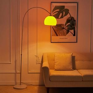 Floor Lamps - Lighting | The Range Standing Lamp Bedroom, Curved Floor Lamp, Apartment Lighting, Family Room Sofa, Arc Floor Lamp, Floor Lamp Bedroom, Floor Lamps Living Room, Arched Floor Lamp, Apartment Decor Inspiration