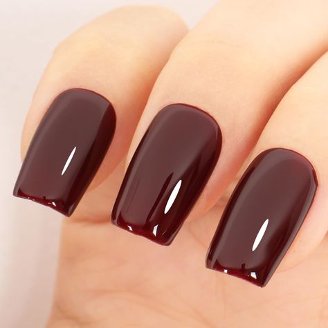 PRICES MAY VARY. 💅Maroon Red Gel Nail Polish: new style gel nail polish,easy to diy nail art.Maroon red gel polish is an ESSENTIAL for everyone! 💖Environmental & Healthy: 13 Toxin Free Ingredient makes it healthy and low odor. No harsh ingredients or adhesives that lead to damaged nails. 🤳Easy Application and Good Tenacity. With proper application, last at least 21 Days. 🎨Speed Curing with LED Nail Lamp: The gel nail polish kit need to be cured under LED light. Base and Top coat required. Av Gel Nails For September, October Orange Nails, Fall Gel Nail Colors 2024, Fall Nail Colors Opi Gel, Brownish Red Nails, Fall Nail Colors Dnd Gel, Blackberry Nails, Reddish Brown Nails, Nail Color For Dark Skin