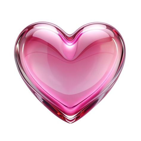 PSD a pink glass heart with a red glass ... | Premium Psd #Freepik #psd Pics For Collage, Hearts Graphic Design, Youtube Avatar, Pink Graphic Design, Heart Graphic Design, Heart Pic, Pink Graphics, Glass Aesthetic, Emoji Stickers Iphone