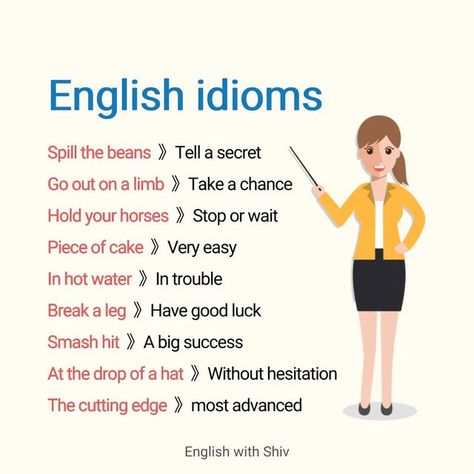 Idioms English, Common Idioms, Everyday English, Idiomatic Expressions, English Phrases Idioms, Improve English, Idioms And Phrases, Advanced English, Common Phrases