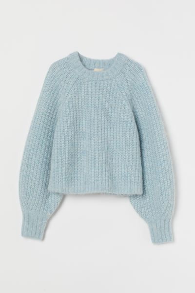 Light Blue Knit, Chenille Sweater, Light Turquoise, Wool Blend Sweater, Girls Sweaters, Mode Inspiration, Oversized Sweater, Knit Cotton, Adele