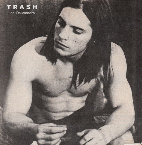 Joe Dallesandro in Andy Warhol’s Trash (1970) Joe Dallesandro, Underground Film, Warhol Art, Paint Photography, Celebrity Culture, Multimedia Artist, Hollywood Actor, Gay Art, Andy Warhol