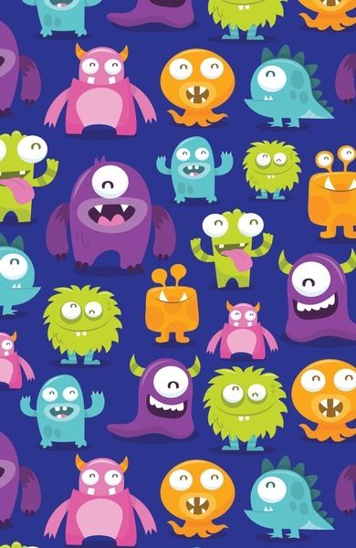 Wallpaper iPhone Pattern Illustrations, Monsters Art, Funny Monsters, Monster Party, Cute Monsters, Monster Art, Cellphone Wallpaper, Pattern Illustration, Art Plastique