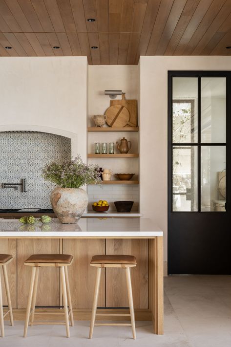 Mcgee Kitchen, Spanish Modern, Mediterranean Kitchen, Smart Kitchen, Modern Organic, Studio Mcgee, Cabo San Lucas, Kitchen Inspo, Room Decorations