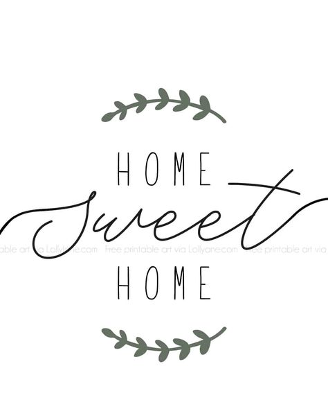 "Home Sweet Home" printable farmhouse art. Simply print and hang to add instant farmhouse charm to your space! #farmhouse #printable #freeprintable #printableart #farmhouseart #farmhouseprintable Home Sweet Home Printable, Printable Nail Art, Farmhouse Printables, Your Space, Farmhouse Printable, Free Printable Art, Diy Holiday Gifts, Have Inspiration, Pola Sulam