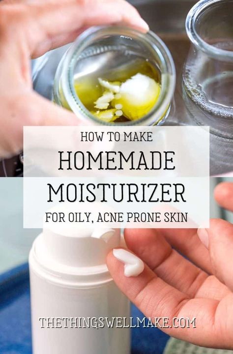 Making your own facial moisturizer isn't difficult, and it can save you a lot of money. Learn to make a homemade moisturizer for oily, acne-prone skin, and customize it to suit your skincare needs. #naturalskincare #miy #thethingswellmake #lotion #moisturizer Diy Moisturizer For Oily Skin, Diy Face Moisturizer For Acne Prone Skin, Diy Moisturizer For Acne Prone Skin, Homemade Moisturizer For Face, Diy Face Lotion, Homemade Face Moisturizer, Diy Face Moisturizer, Oily Acne Prone Skin, Natural Skin Moisturizer